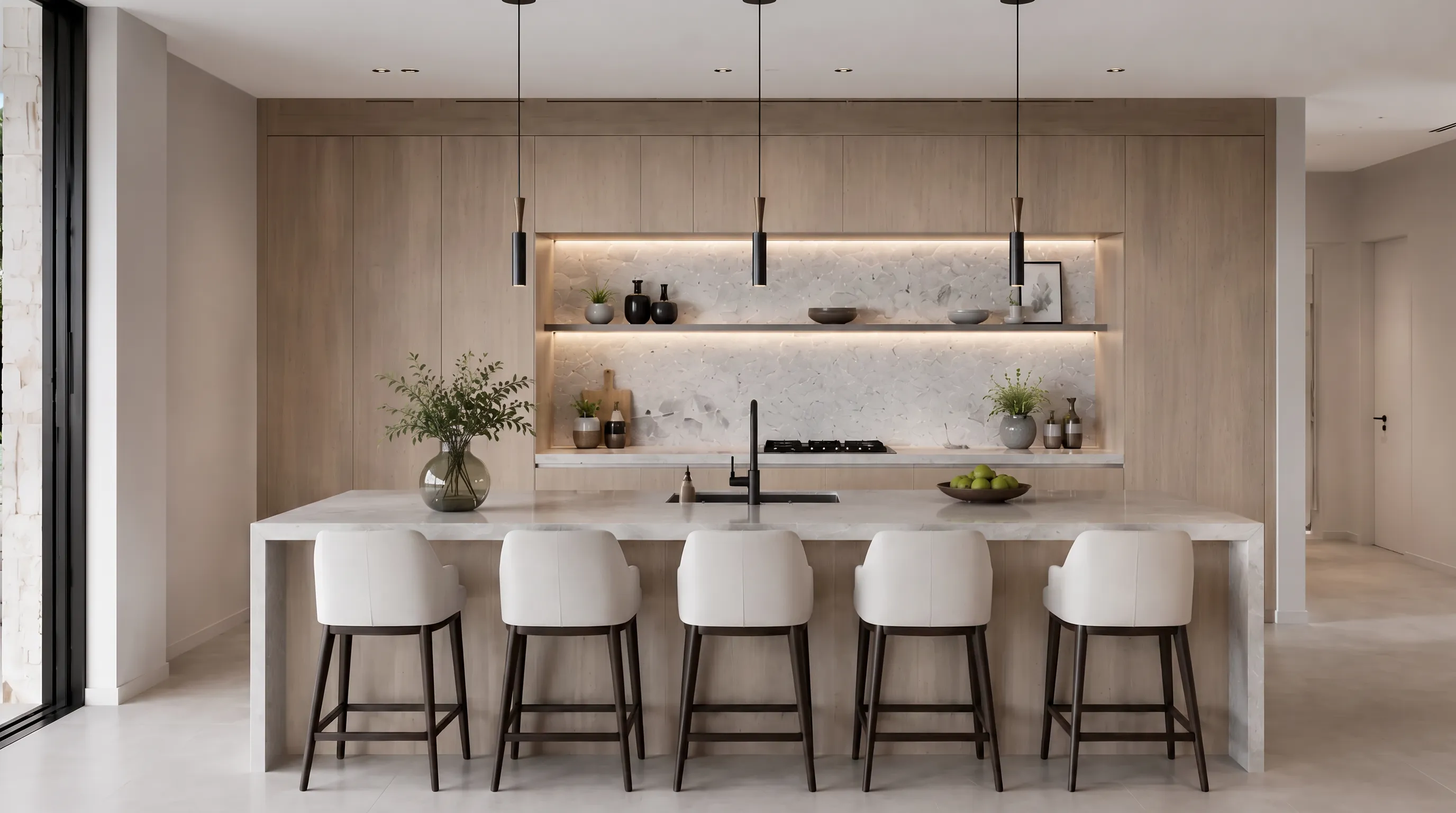 Mirador del Mar — Cocina con isla